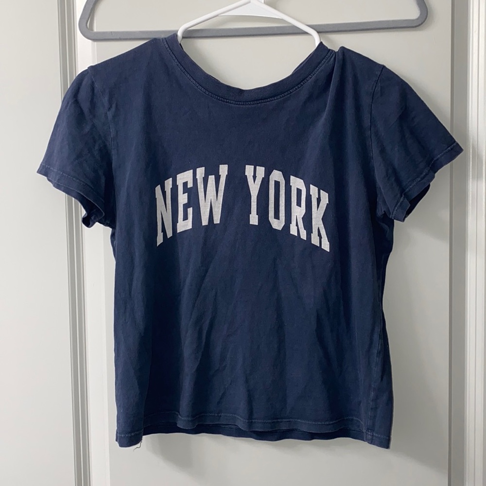 J.GALT navy new york crop top